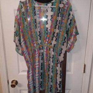 Gently Worn 2X Sheer Blouse  ** Beautiful Colors***